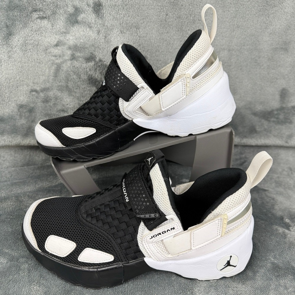 Jordan‎ Jumpman Two Trey Slide Sandals Black White Slip On Shoes - Picture 7 of 12